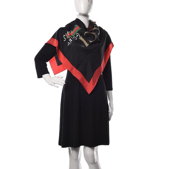 Gucci Future Foulard Scarf in Black - Picture 6 of 8